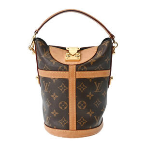 LOUIS VUITTON Monogram Duffle Bag Brown Canvas